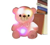 Peluche iluminado - Ornamento de oso de peluche suave y radiante, muñeca animal luminosa | Ventaja visual que cambia de color, propósito decorativo relajante, contexto de uso del sofá, reg
