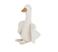 Peluche infantil de oca blanco, beige y marrón, Alt. 34,5 cm