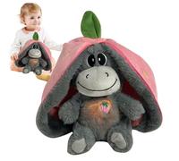 Peluche Interactivo Burrito con Luz y Canciones de Cuna - Educativo que para Bebés Recién Nacidos, Regalo para Niños, Peluche Sensorial con Luz Nocturna para Dormir