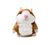 Peluche interactivo de Hamster que Repite lo Que dices y se Mueve. Hamster Parlante Con Movimiento para Niños y Bebés para Aprender a Hablar. Funciona a pilas (no incluidas).