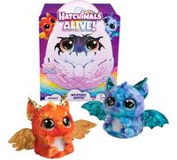 HATCHIMALS Alive Mystery Hatch Draggle Peluche Interactivo Sorpresa y Huevo con Neblina Luces y más de 100 Reacciones y Sonidos La Magia está en Tus Manos Modelo Aleatorio Juegos Infantiles os