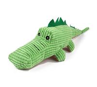 Peluche interactivo para perros con relleno verde brillante desigual para perros pequeños, juguete chirriante para perros pequeños, juguete masticable para perros de peluche para cachorros de