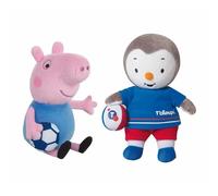 Peluche Jorge Jemini T'choupi & Peppa Pig (x2) 17 cm