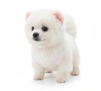 Peluche, Juguete De Peluche Perro Pomerania Suave, Animal Realista 26 CM(Bichon Frise)