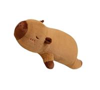 Peluche largo de capibara - Linda figura de dibujos animados objeto de cama para niñas y niños, forma de animal, rollo cómodo | sala de estar, cama, sofá, viaje, habitación de los niños, decoración