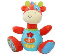winfun 85177 Peluche para bebés que habla y luces de colores, Idioma Español, Jirafa
