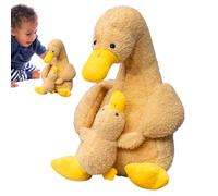 Peluche - Mamá y pequeña | Juguete suave | Tejido de felpa suave, relleno de algodón PP, diseño mano grande que sostiene mano pequeña, decoración habitación niños, compañero sueño con