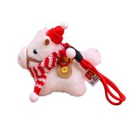 Peluche mascota del año del caballo 2026-17 x 13 cm, llavero de felpa suave 2026 del año del caballo | Llavero colgante mochila para hombres mujeres niños niñas jóvenes adolescentes, Se