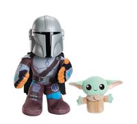 Peluche mattel star wars clan de dos mandalorian y grogu