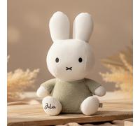 Peluche Miffy Fluffy Verde 35 cm – personalizable – Sin personalización