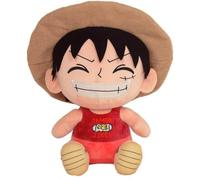 Peluche Monkey D. Luffy One Piece Con Camiseta Tirantes Tamago Jiken 26 Cms