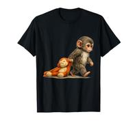 Peluche Monkey Punch Baby Macaque Little Punch Big Cute Love Camiseta