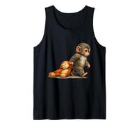 Peluche Monkey Punch Baby Macaque Little Punch Big Cute Love Camiseta sin Mangas