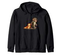 Peluche Monkey Punch Baby Macaque Little Punch Big Cute Love Sudadera con Capucha