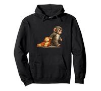 Peluche Monkey Punch Baby Macaque Little Punch Big Cute Love Sudadera con Capucha