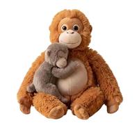 Peluche Mono Mamá Punch, Protege al Mono Punch. Adorable Peluche de Brazos Largos, súper Suave, te Abraza con Fuerza y te Proporciona un cálido Abrazo Envolvente para relajarte.