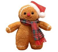 Peluche Navideño De Jengibre Muñeco festivo, suave, tierno y adorable