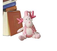 Peluche navideño de Papá Noel, Figura Rosa para Las de Invierno - Peluche Papá Noel Colgante para árbol de Navidad, para librería, mesilla de Noche, Patio, jardín, estantería, alféizar de Mesa