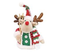 Peluche navideño decoración Papá Noel muñeco de nieve alce suave juguete niños estudio estante dormitorio mesa tocador salón mesita de noche escritorio armario coche biblioteca colección