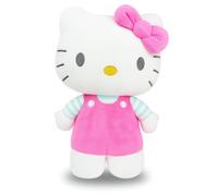 Peluche oficial de Hello Kitty, vestido rosa grande de pie de 40 cm, perfecto para coleccionistas fanáticos, regalos, peluches, regalos para niñas