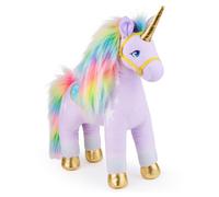 Peluche oficial de Unicorn Academy Wildstar, unicornio de peluche, juguetes de unicornio para ni as de 1 a o en adelante, morado, 15