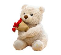 Peluche Oso Ramo De Rosas - Lindo oso De Peluche Con Rosas Rojas Y Diseño Magnético De Flores | Ramo DeRoses Se Transforma En MuñecaOso Sombrero | Regalo De Cumpleaños Adorab