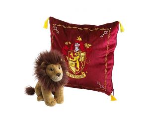 Peluche pack the noble collection harry potter leon mascota gryffindor + cojin gryffindor