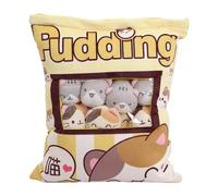 Peluche para animales de peluche, cojín para aperitivos para gatos, cojín para gatos de dibujos animados, muñecas de peluche, juguetes de peluche con la piel, para salón, dormitorio, divas