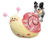 Peluche para perros de peluche para cachorros, forma de caracol lindo | Juguete acolchado resistente para cachorros para mascotas para casa y viaje