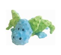 Peluche para Perros Gloria - Tamaño 24 cm - Peluche Mini Smaug - Juguete para Perros - Peluche con Sonido - Textura Suave - Material Resistente - Color Verde/Azul