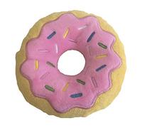 Gloria Peluche para Perros Frosty Dognut 14 cm con sonido crujiente, textura suave, resistente rosa