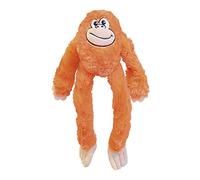 Peluche para Perros Gloria - Tamaño 44 cm - Peluche Kikazaru - Juguete para Perros - Peluche con Sonido - Textura Suave - Material Resistente - Ideal para Perros pequeños - Color Naranja