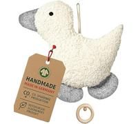 Peluche Patito Musical Mozart 100% ecológico de lana virgen KbA fabricado en Alemania