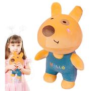 Peluche peluche, animales de peluche de perro | Cartoon Yellow Lindo Dog Doll 9.06 pulgadas | Almohada de cachorros Decoración de la habitación del hogar juguete de peluche suave para sofá sofá