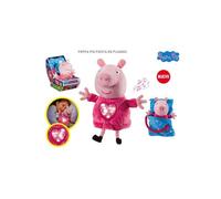 Peluche Peppa Pig Fiesta de Pijamas con Saco de Dormir y Corazón Interactivo