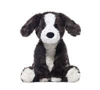 Peluche Per Cani Border Collie, Animal Di Perr Canii En Bianco E Nero,Giocattolo Realistico Del Border Collie Del Cucciolo - Morbido Peluche Da Abbracciare Perr Cani, Giocattolo Per Bambini, Ba