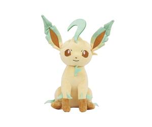 Peluche Pokémon 20 cm PKW4578 Leafeon - Amarillo/Verde - Peluche coleccionable oficial de Pokémon para niños de 2 años en adelante