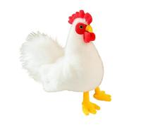 Peluche Poulet - 18 cm Jouet Animal Doux | Figurine Mignonne et Réaliste | Cadeau Enfant Fille Garçon | Décoration Salon Chambre Bureau Voiture Voyage | Jouet Confortable et Collection Unique