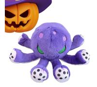 Peluche pulpo - Decoración casa Halloween coleccionable - Suave decorativa cama de peluche animal marino pulpo - Para salón, dormitorio, estantería, estudio, guardería, coche, sofá