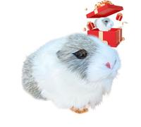 Peluche realista de conejillo de indias - suave hámster | juguete de peluche para niños | regalo de decoración del hogar | cumpleaños Navidad | animal juguete para habitaciones, oficina