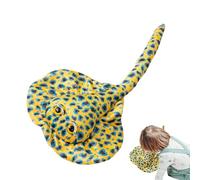 Peluche realista de raya marina - felpa realista de criatura marina, almohada súper suave con temática del océano | Regalo detallado de decoración de dormitorio, salón, guardería, para e