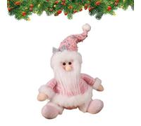 Peluche Santa Claus | Figura Estacional Rosa Colgable | Peluche Papá Noel Colgante para Árbol De - Para Ventana Mesa Jardín Patio Capa de Chimenea Estantes Biblioteca Mesa