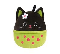 Peluche Squishmallows original de 19 cm de Tildy la gata negra Boba | Peluche de Halloween - Peluche oficial ultrasuave de Jazwares