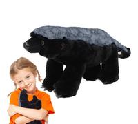 Peluche Tasa De Miel - Suave Animal Realista | Modelo De Simulación De Tasa Africana Cómodo Algodón PP | Para Niños Que Aprenden La Vida Silvestre Y Coleccionistas De Adultos, Simp
