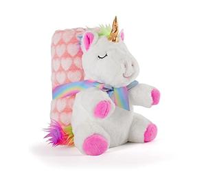 Peluche Tiara Unicorn con mantita en pack regalo (st1)