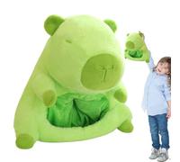 Peluche tocado Capybara | Creative Drag Party Provvini Sombrero Capybara Plush - Cojín tocado de Capybara, Halween Christmas Party Cosplay Disfraz Accesorio Cubierta de peluche Funny foto s