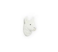 Peluche trofeo - Bibib and Co - Lily el Llama - 32x15x31 cm - Colgador de pared - Lavable en superficie
