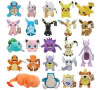 Peluches Originales de Pokémon: Eevee, Gengar, Charmander, Mimikyu, Cubone, Kyogre, Bulbasaur, Pikachu, Juguetes de Peluche Suaves y Adorables Mimikyu