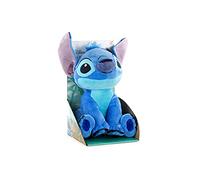 Peluches Producto Oficial de los Personajes de Stitch - Angel, Leroy y Stitch - con Sonido - Calidad Super Soft (30cm, Stitch)