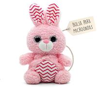 Peluches Termicos (15 cm) - Peluche Semillas Microondas - Suave y Calentito, Ideal para Aliviar Colicos en Bebes - Conejito de Peluche para Abrazar y Dormir - Saquito de Semillas Extraible